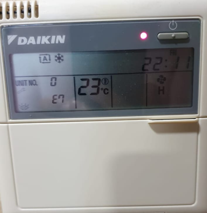 daikin oshibka E7
